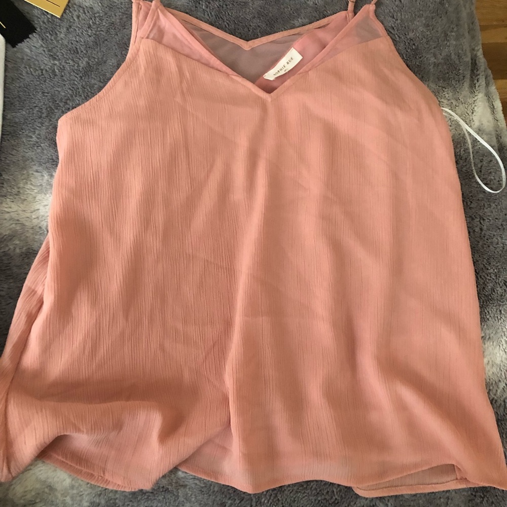 Rose Sophia Rue tank. Adjustable straps